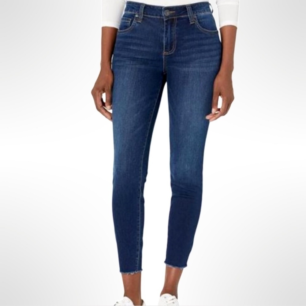 Kut From the Kloth Carlo Ankle Skinny Jeans Dark Wash Size 14